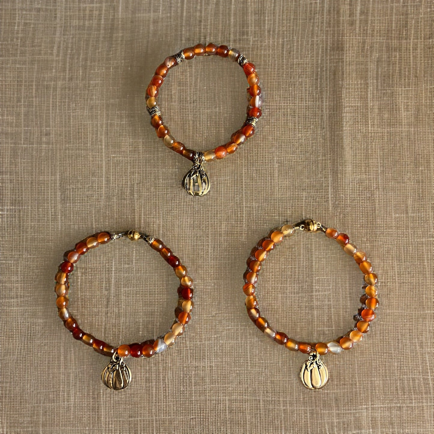 Autumn Pumpkin Bracelet