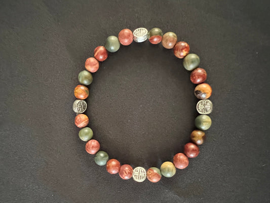 Red Creek Jasper Stackable Stretch Bracelet