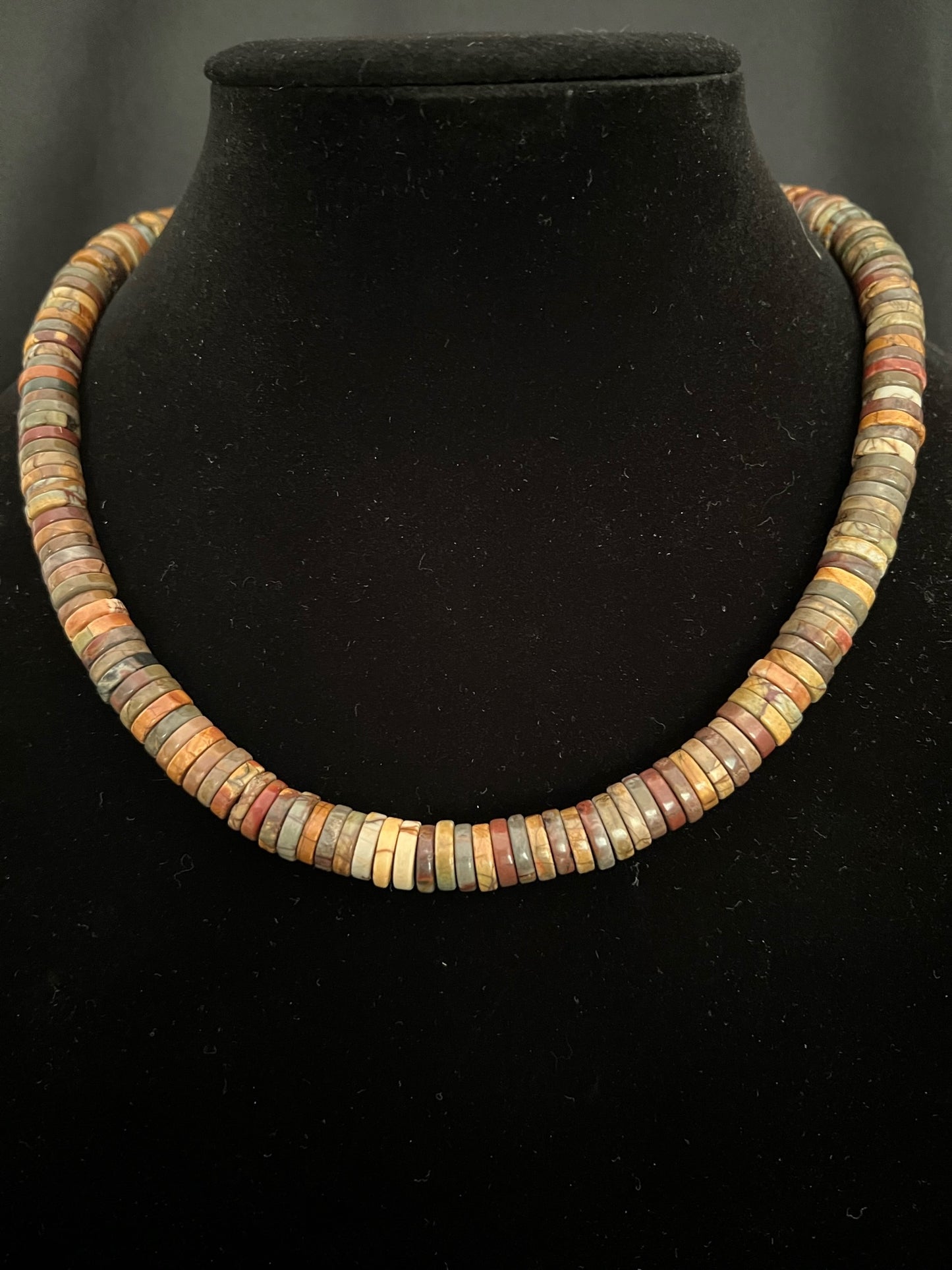 Powerful Red Creek Jasper Feminine Warrior Necklace