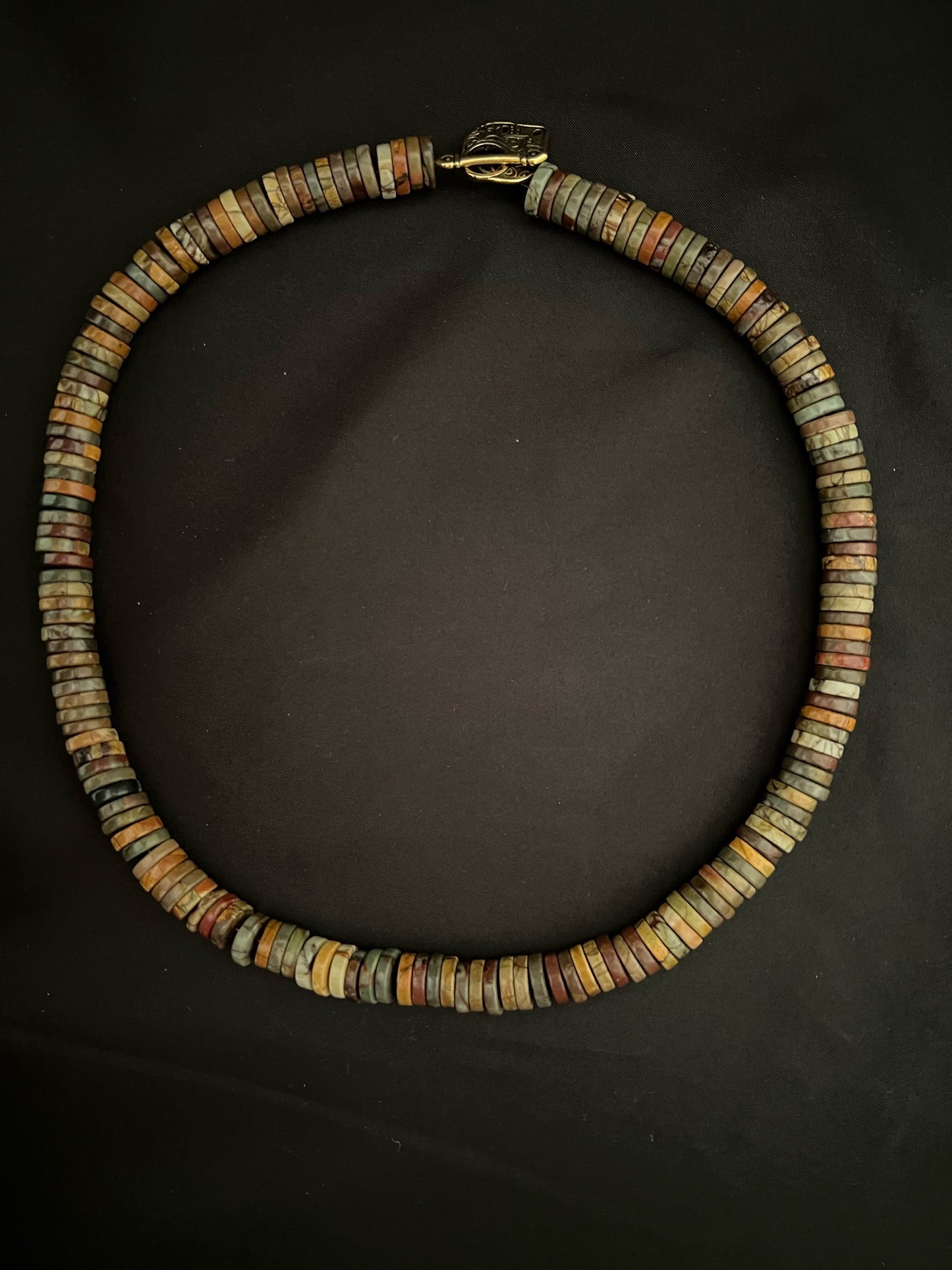 Powerful Red Creek Jasper Feminine Warrior Necklace